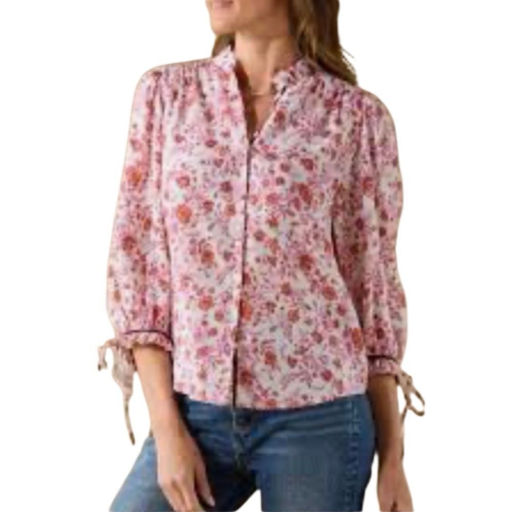 Sundance Floral Bohemian Blouse Size Small